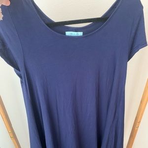 Navy tunic top